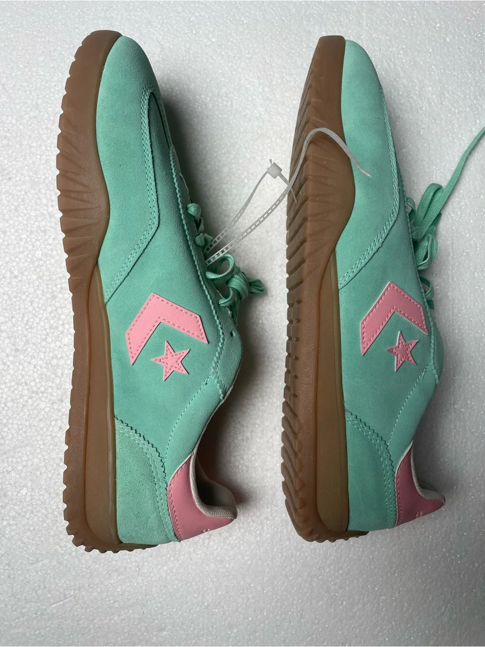 Converse Mint Green and Pink Low-Top Sneakers - Picture 7 of 9